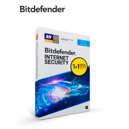 SOFTWARE BITDEFENDER INTERNET SECURITY, LICENCIA PARA 1PC+1 ADICIONAL, 12 MESES