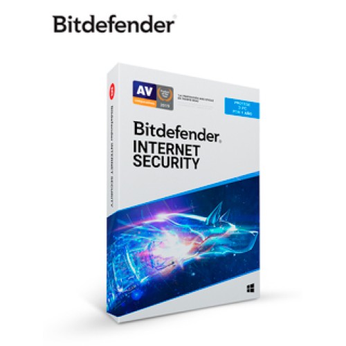 SOFTWARE BITDEFENDER INTERNET SECURITY, LICENCIA PARA 3 PCS, 12 MESES