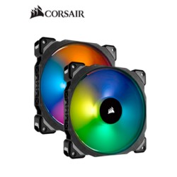 FAN CORSAIR DUAL ML140 PRO RGB LED 14 CM, 400 - 1200 RPM, 10.8V - 13.2V, PWM CONTROL.