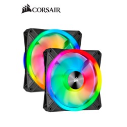 FAN CORSAIR DUAL QL140 RGB, 14CM, 550 - 1250 Â±10%RPM, 6V - 13.2V, PWM CONTROL.FA