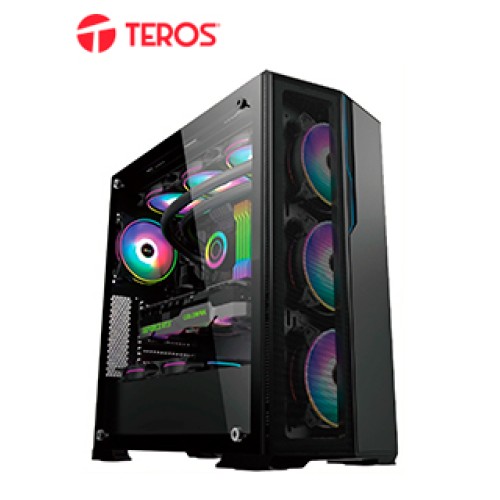 CASE GAMER TEROS TE1175N, MID TOWER, NEGRO, USB 3.0, USB 2.0, AUDIO.PANEL LATERA