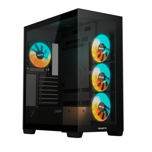 CASE GIGABYTE C500 PANORAMIC STEALTH, MID TOWERPUERTOS: 2 X USB 3.2 GEN 1 TYPE-A