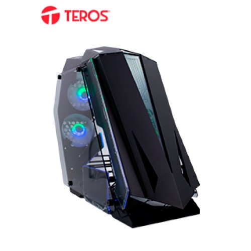 CASE GAMER TEROS TE-1314G, MID TOWER, USB 3.0 / USB 2.0, AUDIO, VENTILADOR ARGB, NEGR