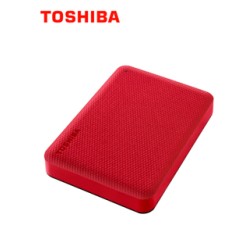 DISCO DURO EXTERNO TOSHIBA PORTÃ¡TIL CANVIO ADVANCE, 2 TB, USB 3.0 / 2.0, COLOR: ROJO