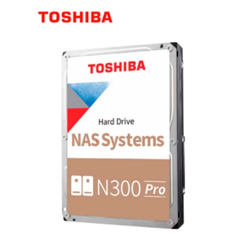 DISCO DURO TOSHIBA N300 PRO, 16TB NAS, SATA 6.0GB/S, 7200RPM, 512MB CACHE, 3.5.