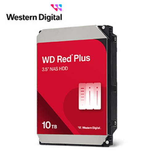 DISCO DURO WESTERN DIGITAL NAS WD RED PLUS 10 TB 3.5 SATA / 260 MB/S / 7200 RPM
