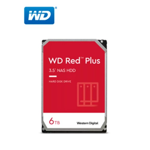 DISCO DURO WESTERN DIGITAL RED PLUS WD60EFPX, 6TB, SATA, 5400RPM, 3.5, CACHE 256MB