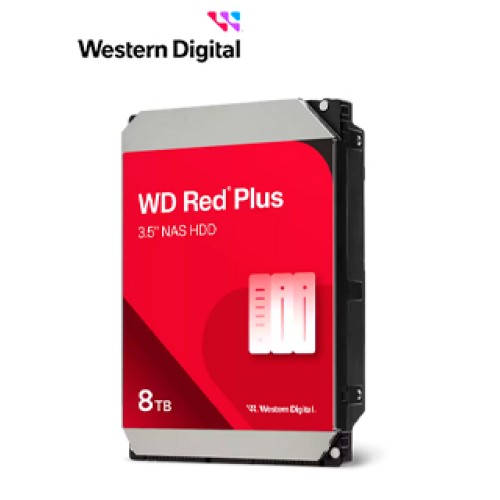 DISCO DURO WESTERN DIGITAL RED PLUS NAS, WD80EFPX8TB SATA 6GB/S 5640RPM 3.5 256MB CA