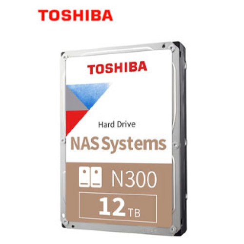 DISCO DURO TOSHIBA N300 NAS, 12TB, SATA 6.0GB/S, 7200RPM, 512MB CACHE, 3.5.