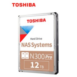 DISCO DURO TOSHIBA N300 PRO NAS, 12TB, SATA 6.0GB/S, 7200RPM, 512MB CACHE, 3.5.