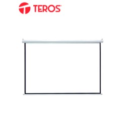 ECRAN TEROS TE-9062W, 1.92 X 1.92 MTS, 4:3, BLANCO MATEMEJORA TUS PRESENTACIONES