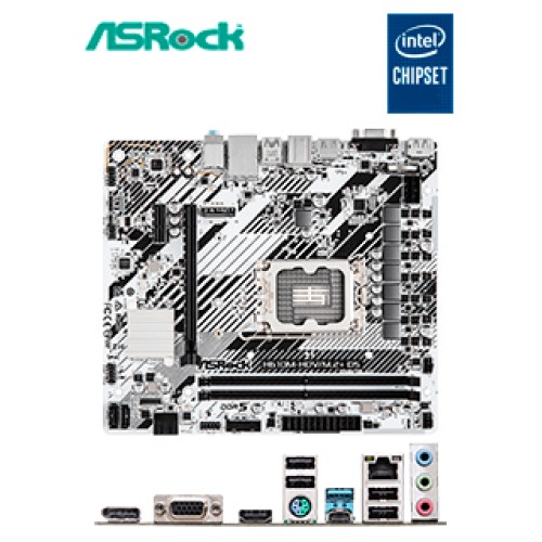 MOTHERBOARD ASROCK H610M-HDV/M.2+ D5, CHIPSET INTEL H610, LGA1700, MATXSOPORTA P