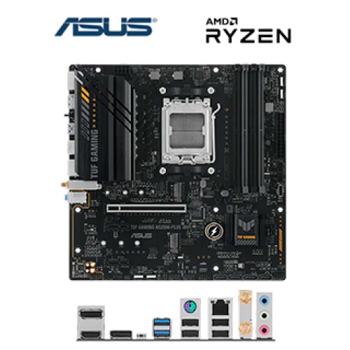 MOTHERBOARD ASUS TUF GAMING A620M-PLUS WIFI, CHIPSET AMD B620, AMD SOCKET AM5, MATX