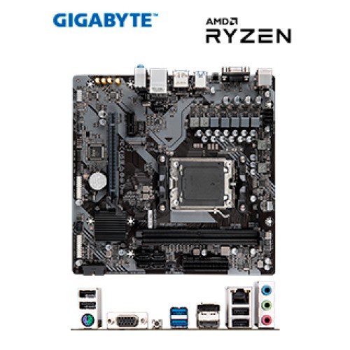 MOTHERBOARD GIGABYTE A620M S2H (REV. 1.0) CHIPSETAMD A620, SOCKET AM5, MICRO ATX