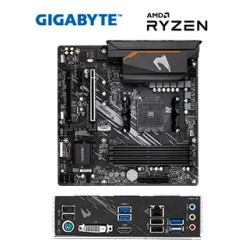 MOTHERBOARD GIGABYTE B550M AORUS ELITE (REV. 1.0), CHIPSET AMD B550, SOCKET AMD AM4, 