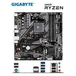 MOTHERBOARD GIGABYTE B550M K (REV. 1.0) CHIPSET AMD B550, SOCKET AM4, MICRO ATXS