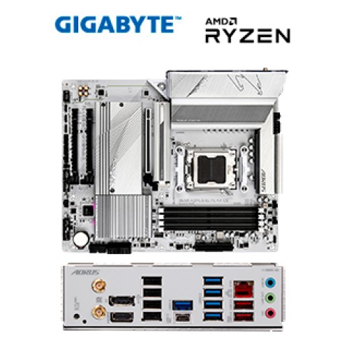 MOTHERBOARD GIGABYTE B650 AORUS ELITE AX ICE, CHIPSET AMD B650, SOCKET AMD AM5, ATX