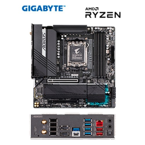 MOTHERBOARD GIGABYTE B650M AORUS ELITE AX, CHIPSET AMD B650, SOCKET AMD AM5, MATX