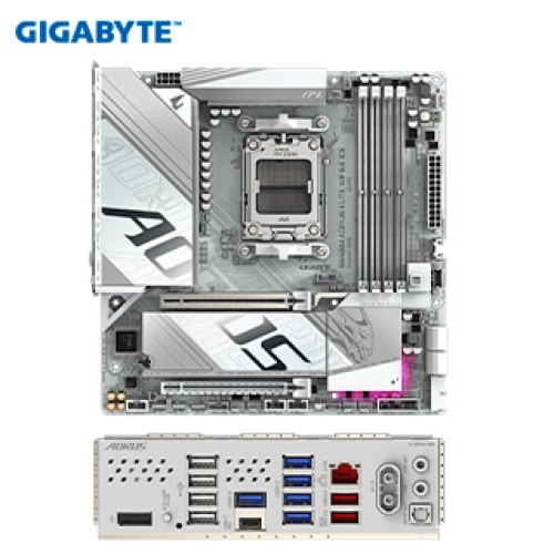MOTHERBOARD GIGABYTE B850M AORUS ELITE WIFI6E ICE, CHIPSET AMD B850, SOCKET AMD AM5, 