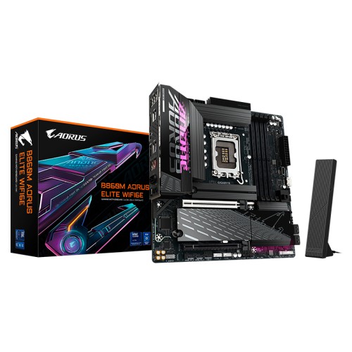 MOTHERBOARD GIGABYTE B860M AORUS ELITE WIFI6E, CHIPSET INTEL B860, LGA1851, HDMI, DP,