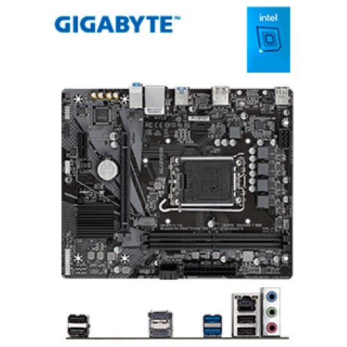 MOTHERBOARD GIGABYTE H610M K V2, CHIPSET INTEL H610, LGA1700, MICRO ATXSOPORTA P