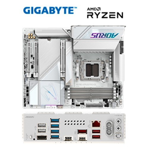 MOTHERBOARD GIGABYTE X870E AORUS PRO ICE, CHIPSETAMD X870E, SOCKET AMD AM5, ATXS