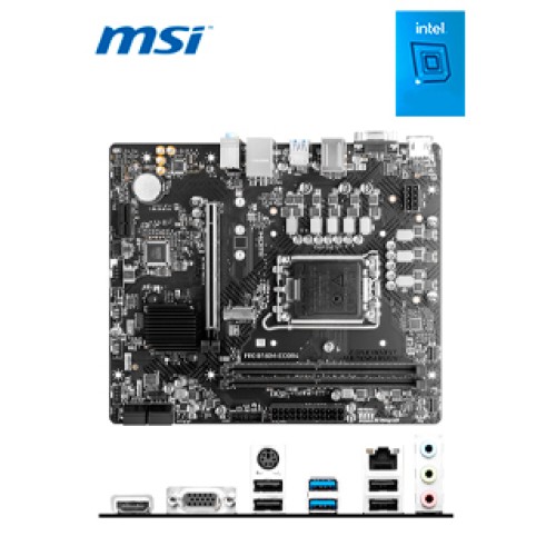 MOTHERBOARD MSI PRO PRO B760M-E DDR4, CHIPSET INTEL B760, LGA1700, HDMI, VGA, MATX.