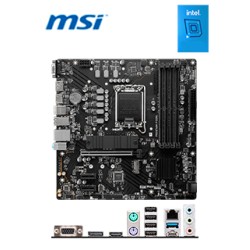 MOTHERBOARD MSI PRO B760M-P DDR4, CHIPSET INTEL B760, LGA1700, HDMI, DP, VGA, MATX.