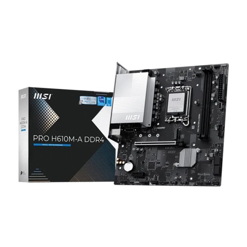 MOTHERBOARD MSI PRO H610M-A DDR4, CHIPSET INTEL H610, LGA1700, MATXSOPORTA PROCE