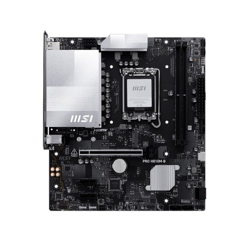 MOTHERBOARD MSI PRO H810M-B, CHIPSET INTEL H810, LGA 1851, HDMI, DP, MATXSOPORTA