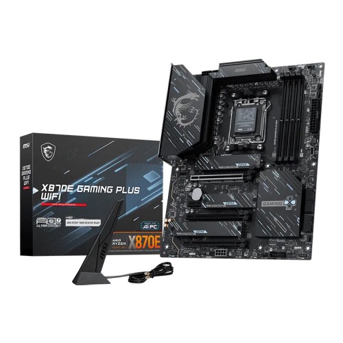 MOTHERBOARD MSI X870E GAMING PLUS WIFI, CHIPSET AMD X870E, SOCKET AMD AM5, ATXSO