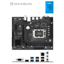 MOTHERBOARD MAXSUN CHALLENGER B760M-F, CHIPSET INTEL B760, LGA1700, MATXSOPORTA 