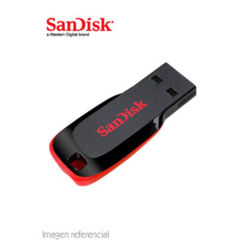 MEMORIA FLASH USB SANDISK CRUZER BLADE , 128GB, USB 2.0, PRESENTACIÓN EN COLGADOR.