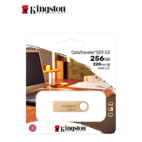 MEMORIA FLASH USB KINGSTON DATATRAVELER SE9 G3, 256GB, USB 3.2 GEN 1 (TIPO-A)VEL