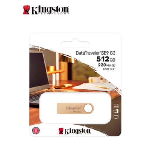 MEMORIA FLASH USB KINGSTON DATATRAVELER SE9 G3, 512GB, USB 3.2 GEN 1 (TIPO-A)VEL