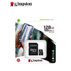 MEMORIA MICRO-SD KINGSTON CANVAS SELECT PLUS, 128GB, CON ADAPTADOR SDVELOCIDAD D