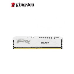 MEMORIA DIMM KINGSTON FURY BEAST WHITE, 16GB DDR5-5200MT/S PC5-41600, CL40, 1.25V, NO