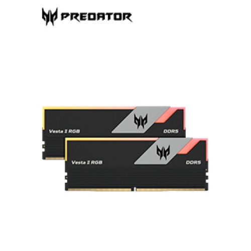 MEMORIA U-DIMM PREDATOR VESTA II RGB, 32GB (2X16GB) DDR5-6000MHZ, PC5-48000, CL32, 1.