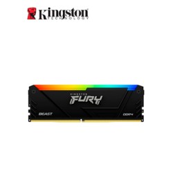 MEMORIA KINGSTON FURY BEAST RGB BLACK 8GB DDR4-3200 MHZ, PC4-25600, CL16, 1.35V, NON-