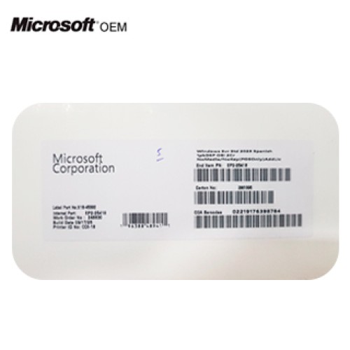 MICROSOFT WINDOWS SVR STD 2025 SPANISH OEI 2CR (APOS) (EP2-25418)ÉSTA LICENCIA N