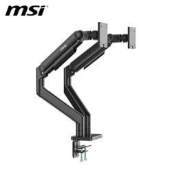 BRAZO SOPORTE DUAL PARA MONITORES MSI MAG MT201D DE ESTRUCTURA ROBUSTA Y FACIL MONTAJ