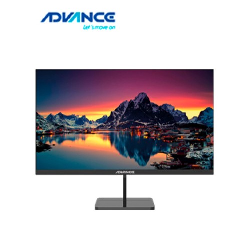 MONITOR PLANO ADVANCE ADV-2152S 21.5 FHD IPS 100HZ 1MS HDMI DP VGA PARLANTES NEGRO