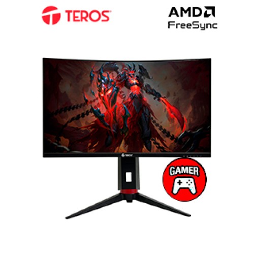 MONITOR CURVO GAMING TEROS TE-2767G 27 QHD VA 180HZ 1MS HDMI DP AUDIO OUT NEGRO