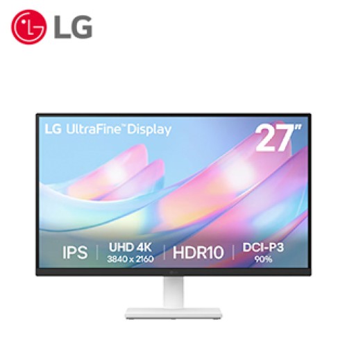MONITOR LG 27US500-W PLANO 27Â” UHD 4K IPS / HDMI X2 / DP / AUDIO-OUTMONITOR PLAN