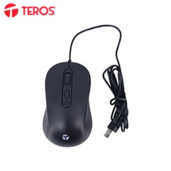 MOUSE Ã³PTICO TEROS TE-1229S, USB, 4 BOTONES, NEGRODESCUBRE EL MOUSE TEROS TE-122