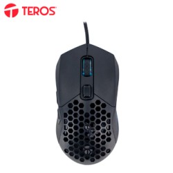 MOUSE GAMER TEROS TE-1232G, DPI HASTA 7200, RGB, 7 BOTONES, Ã³PTICO, NEGRODESCUBR