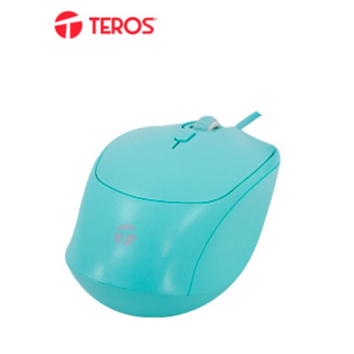 MOUSE ÓPTICO TEROS TE-1227S, 800-1200-1600 DPI, USB, 4 BOTONES, COLOR VERDEDISFR