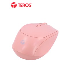 MOUSE Ã³PTICO TEROS TE-1226S, 800-1200-1600 DPI, USB, 4 BOTONES, COLOR ROSADODISF