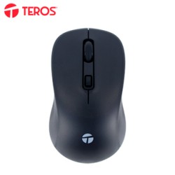 MOUSE INALÃ¡MBRICO TEROS TE-1231S, 2.4GHZ, BT 5.0,4 BOTONES, USB, NEGRODISFRUTA D