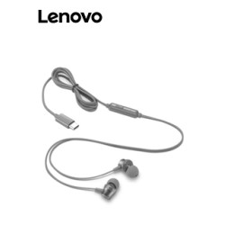 AURICULARES DE TAPON (IN-EAR) CON MICROFONO LENOVO, INTERFAZ USB-C, TIPO ALAMBRICO.